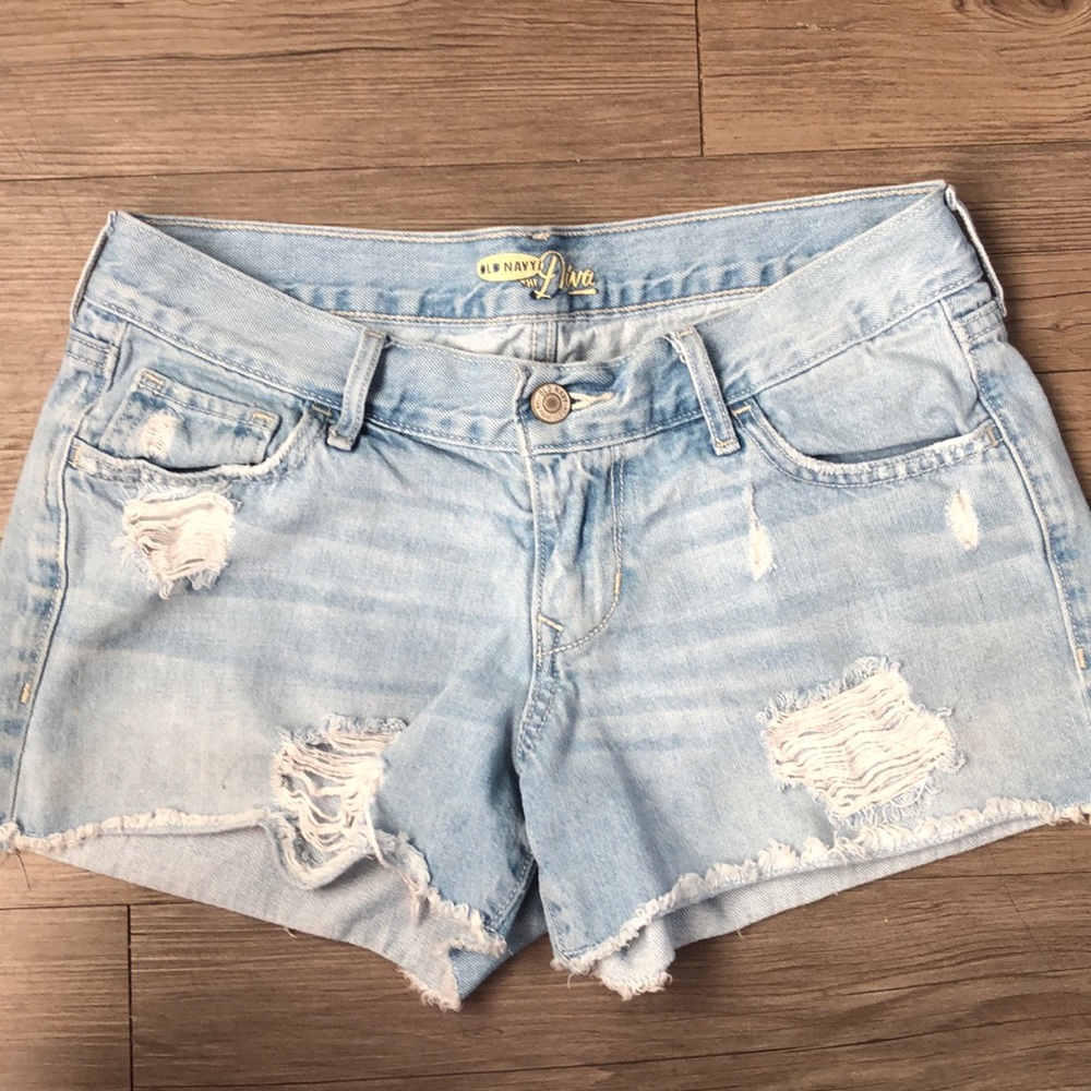 Old Navy The Diva Light Wash Denim Jean Shorts 2